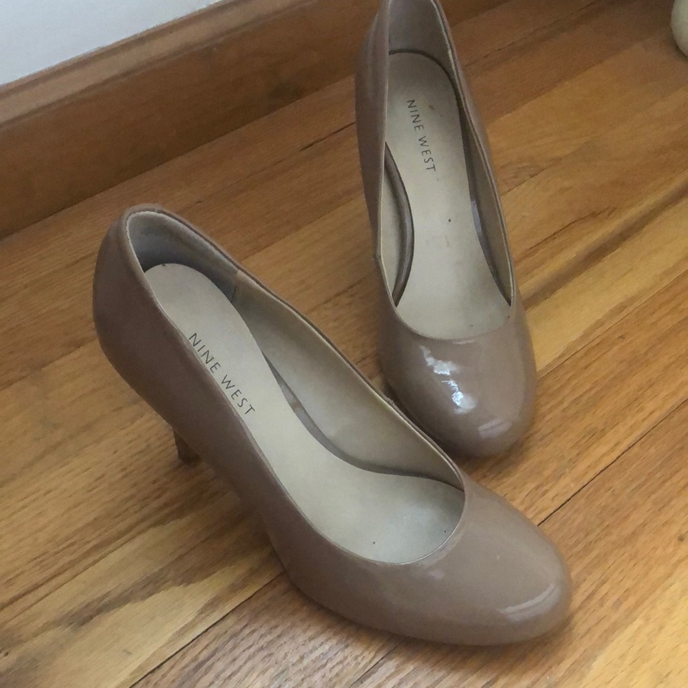 Patent Nude Heels
